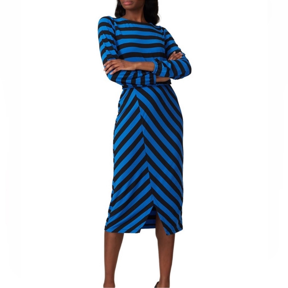 NWOT Striped Jersey Boatneck Sheath Dress
